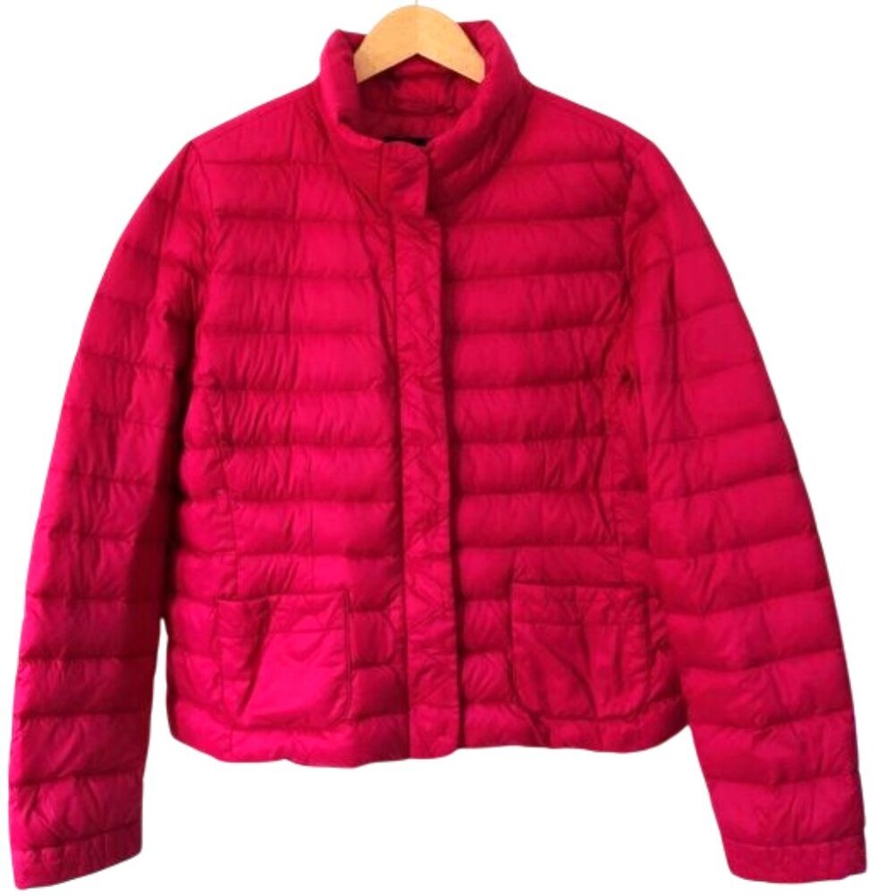 Lands’ End Women's Down Jacket Red Size L (14-16)
